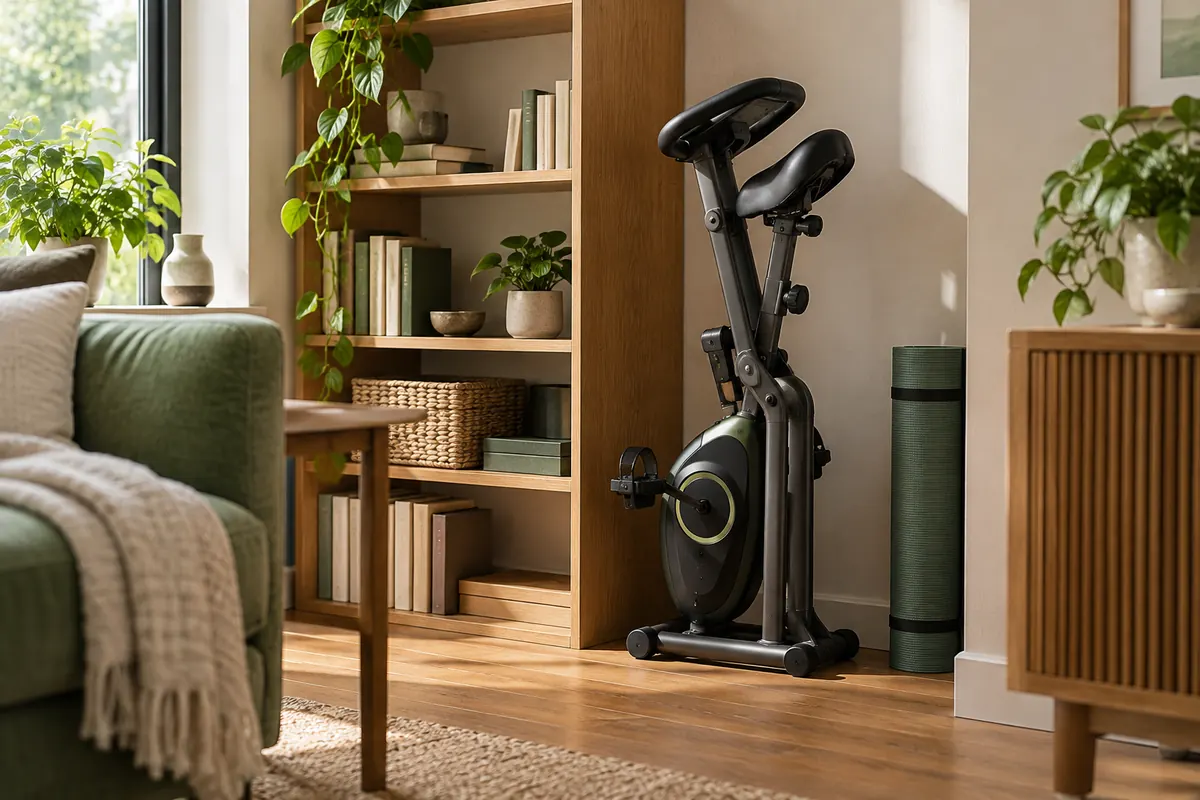 Photo d’ambiance : vélos d’appartement, vélos elliptiques, vélos de spinning et home trainers